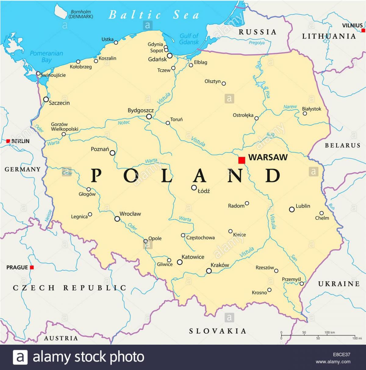 Warszawa placering på verdenskortet