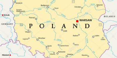 Warszawa placering på verdenskortet